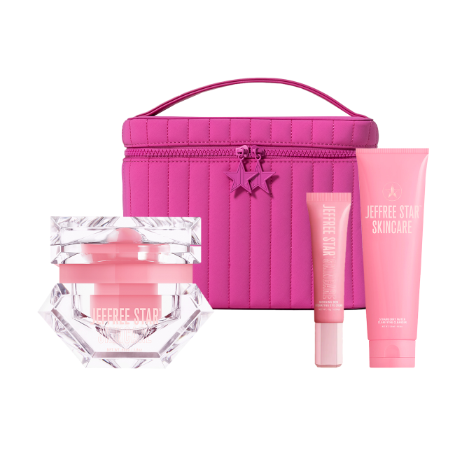 Hot Pink Quilted Travel Bag Bundle